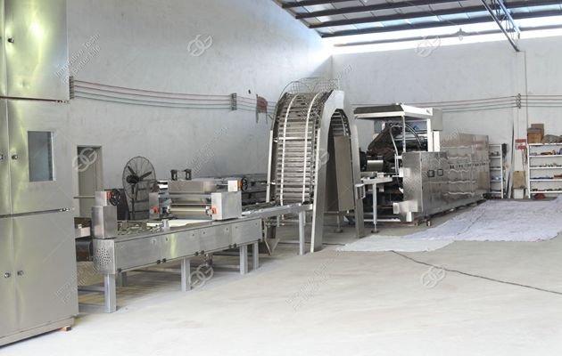 India Customer Bought Machine For Making Wafer Biscuits