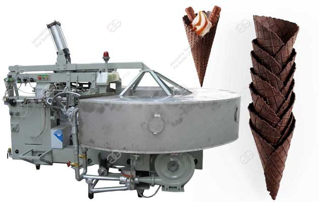 Automatic Chocolate Waffle Ice Cream Cone Machine in China