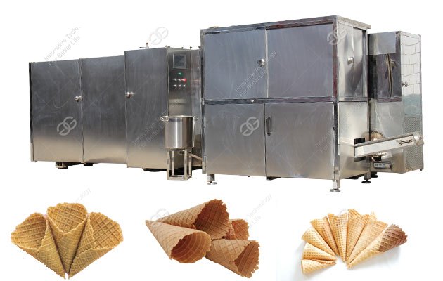 Industrial Sugar Waffle Cone Processing Line 3 Phase Power