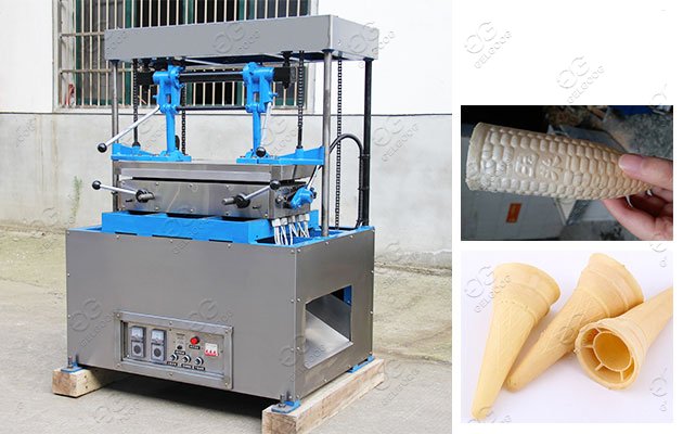 One Worker Operate Ice Cone Wafer Machine For Sale in Morocco