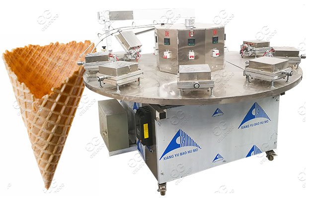 Wide Mouth Large Cake Waffle Cone Forming Machine SUS304