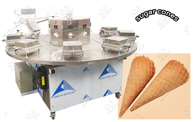 Stainless Steel Automatic Sugar Cone Baking Machine 380V