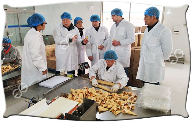 Rolled Ice Cream Cone Production Line Sold to Russia
