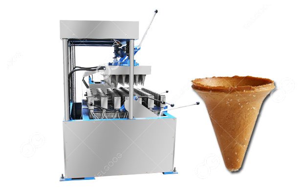 Industrial Ice Cream Pretzel Cone Machine Price 60 Molds