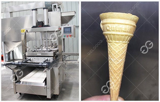 How to Make Ice Cream Biscuit Cone with Machine