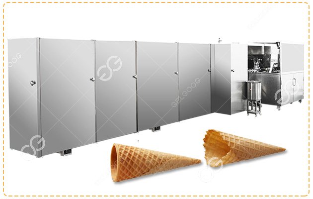 China Fully Automatic Ice Cream Cone Processing Line New Design