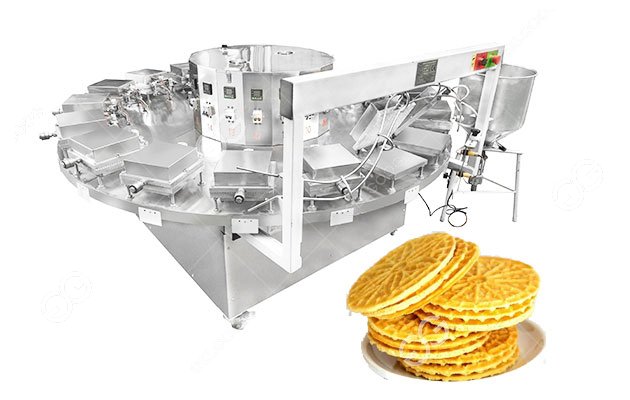Automatic Pizzelle Cookie Baking Machine 1200PCS/H Suppliers