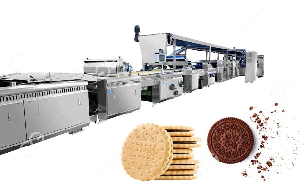 Chocolate Biscuit Production Line Automatic Industrial