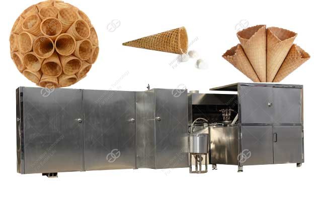 Rolled Ice Cream Cone Making Machine