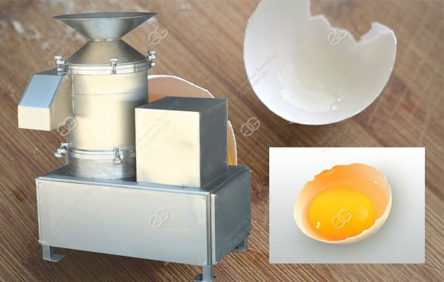 egg breaking and separating machine