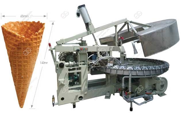 machine making biscuit cone for ice cream