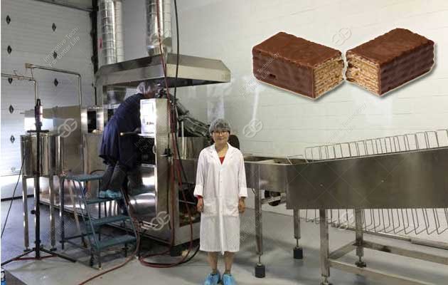 chocolate coated wafer biscuit production line