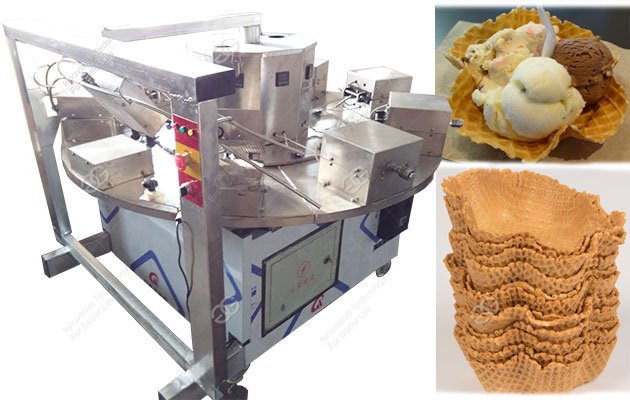 Factory Price Ice Cream Waffle Basket Machine