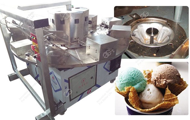Ice Cream Waffle Bowl Machine