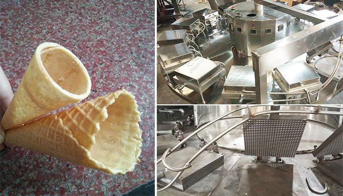 GELGOOG Ice Cream Crispy Cone Making Machine in Serbia