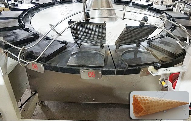 Rolled Waffle Cone Manufacturing Machine