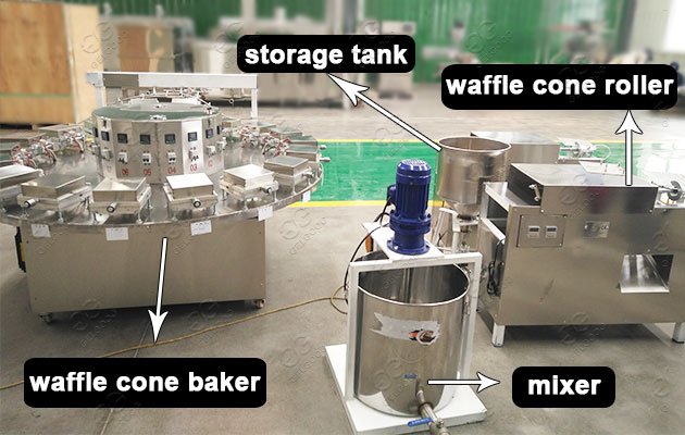 Commercial Waffle Cones Making Machine