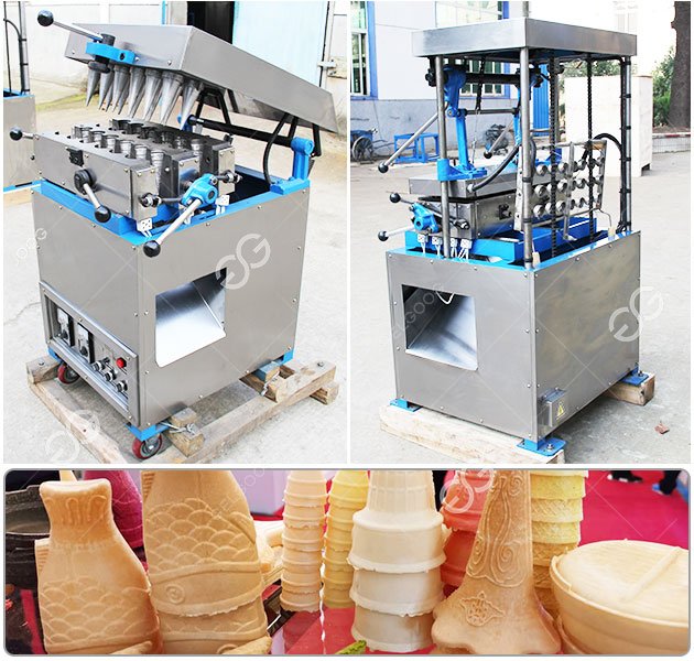 Ice Cream Cone Machine with 12 Molds