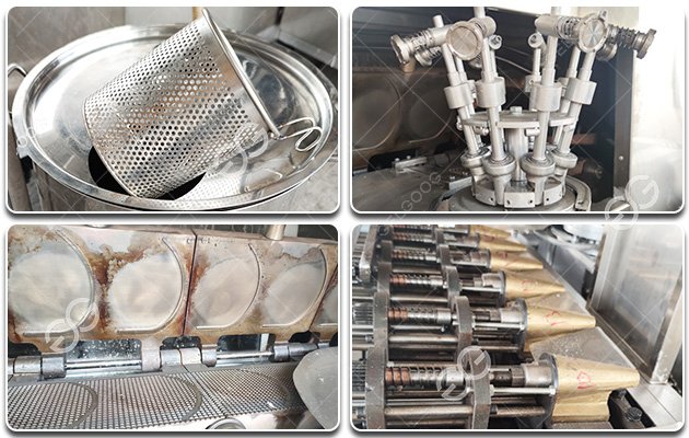 Automatic Ice Cream Cone Production Line Gas Heating