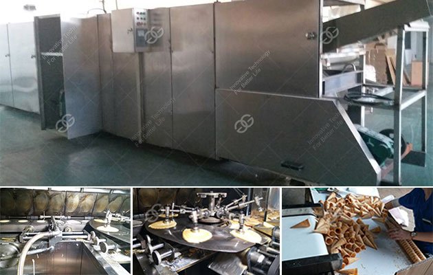 Large Scale Automatic Sugar Cone Making Machine