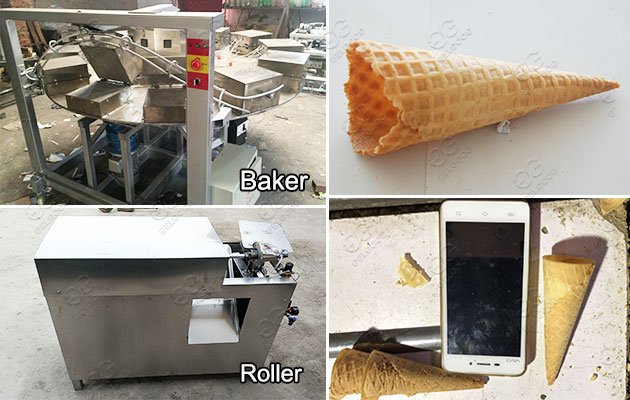 GELGOOG Produced Crispy Ice Cream Cone Machine in Serbia