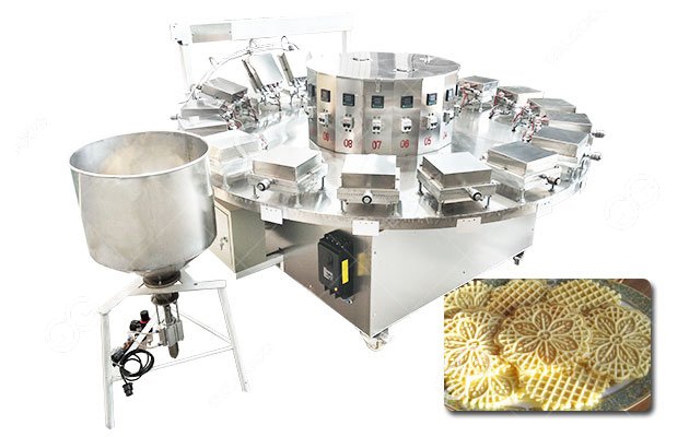 1200pcs/h Commercial Pizzelle Biscuit Making Machine Price