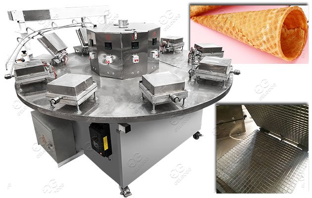 Rolled Ice Cream Cone Baking Machine Rolled Ice Cream Cone Baking Machine