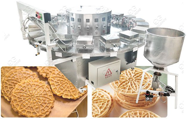 Commercial Pizzelle MakerItalian Waffle Cookies Making Machine