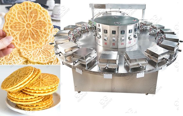 Electric Heating Commercial Pizzelle Cookies Making Machine