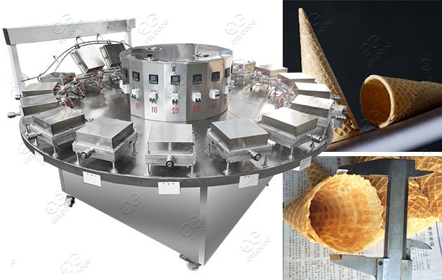 How to Make Waffle Cornet with Waffle Cone Machine