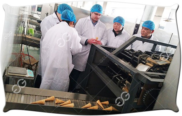 Ice Cream Cone Production Line Russia