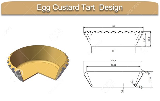 Portuguese Egg Tart Forming Machine