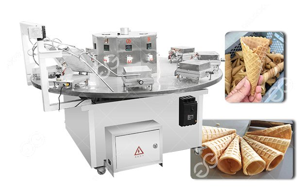Stainless Steel Automatic Sugar Cone Baking Machine 380V