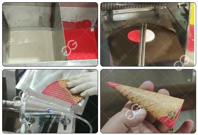 Ice Cream Crispy Cone Process